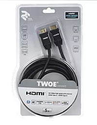 Видеокабель 2E Slim HDMI 2.0 (AM/AM) High Speed, Alumium, black 5m - миниатюра 3