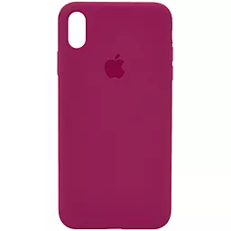 {"ru": "Чехол", "uk": "Чохол"} Silicone Case Full для Apple iPhone XS Max Rose Red