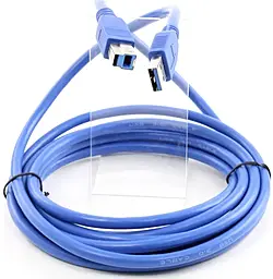 Кабель (шлейф) Atcom USB 3.0 AM/BM 3м Blue - миниатюра 2 Кабель (шлейф) Atcom USB 3.0 AM/BM 3м Blue - миниатюра 2