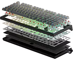 Клавиатура FL Esports FL980 V2 Obsidian Gradient Lik Kailh Box Blueberry Ice Cream South LED Three-Mode (FL980V2-3960) - миниатюра 3