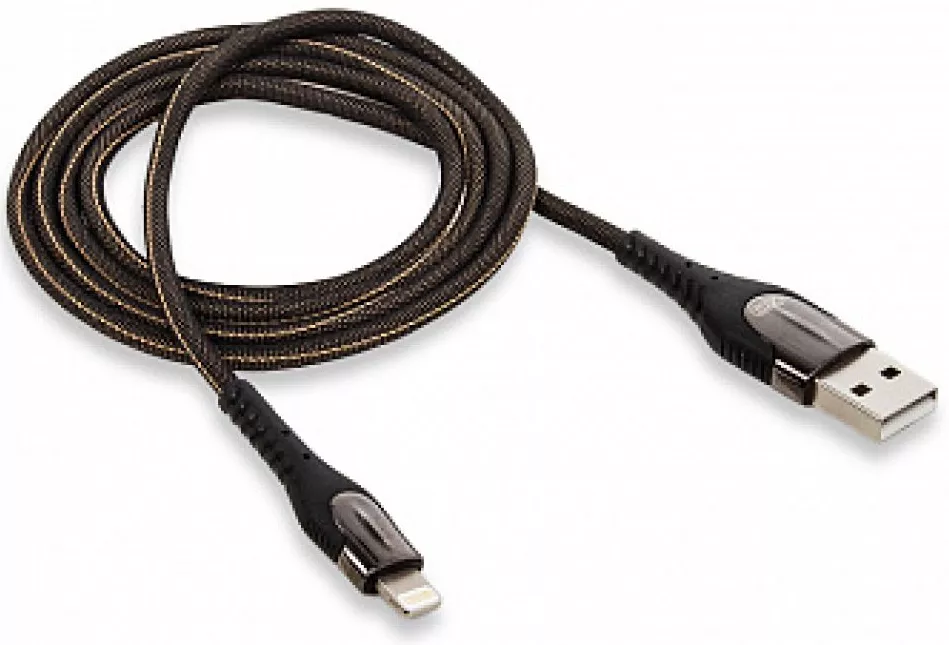 Кабель XO NB138 Led Display USB-A - Lightning 10w 1м cable Green - фото 2