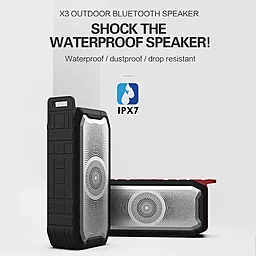 Колонки акустичні Powermax X3S Bluetooth Speaker Black - мініатюра 10