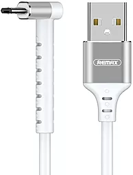 Кабель Remax Joy L-type USB-A - micro USB 12w 2.4a 1м cable White (RC-100m) - фото Кабель Remax Joy L-type USB-A - micro USB 12w 2.4a 1м cable White (RC-100m)