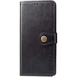 Кожанный чехол книжка GETMAN Gallant для TECNO Camon 19 Neo Black - фото Кожанный чехол книжка GETMAN Gallant для TECNO Camon 19 Neo Black