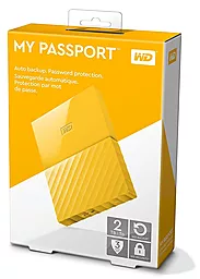 Зовнішній жорсткий диск Western Digital My Passport (Thin) 2TB 2.5 USB 3.0 (WDBS4B0020BYL-WESN) Yellow - мініатюра 4