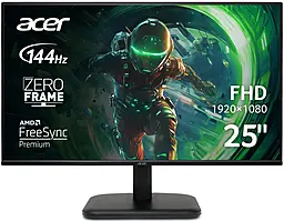 Монітор Acer 24.5" EK251QP6bi D-Sub, HDMI, IPS, 144Hz, 1ms, FreeSync - фото Монітор Acer 24.5" EK251QP6bi D-Sub, HDMI, IPS, 144Hz, 1ms, FreeSync