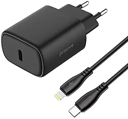 Сетевое зарядное устройство Proove Silicone Power PD 20w USB-C + USB Type-C to Lightning cable black (WCSP22010001) - фото Сетевое зарядное устройство Proove Silicone Power PD 20w USB-C + USB Type-C to Lightning cable black (WCSP22010001)