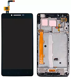 Дисплей Lenovo A6010 с тачскрином и рамкой, оригинал, Black - фото Дисплей Lenovo A6010 с тачскрином и рамкой, оригинал, Black