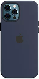 Чехол Apple Silicone Case Full with MagSafe and SplashScreen для Apple iPhone 12 Pro Max  Deep Navy