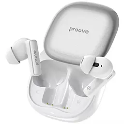 Наушники Proove NoLimit TWS with Hybrid ANC (APP) White/Silver - фото Наушники Proove NoLimit TWS with Hybrid ANC (APP) White/Silver