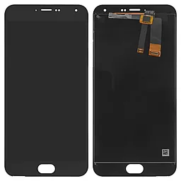 Дисплей Meizu M2 Note (M571, чорний шлейф) з тачскріном, Black