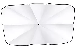 Шторка від сонця автомобільна USAMS Car Windshield Sunshade Umbrella 130x75см Black (US-ZB235) - мініатюра 2