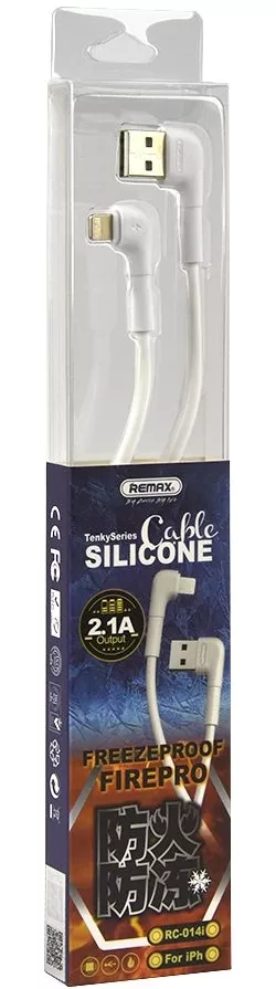 Кабель Remax Tenky USB-A - Lightning 10.5w 1м cable White (RC-014i) - фото 2