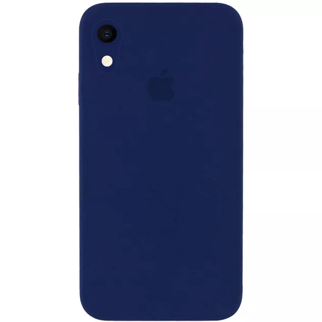 Чехол Silicone Case Full Camera Square для Apple iPhone XR  Dark blue - фото 1