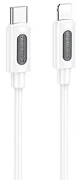 Кабель Borofone BX114 Structure USB Type-C - Lightning 27w 3a 1м PD cable White - фото Кабель Borofone BX114 Structure USB Type-C - Lightning 27w 3a 1м PD cable White