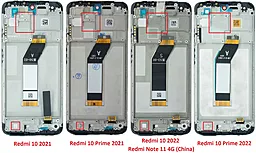 Дисплей Xiaomi Redmi 10 Prime 2021 с тачскрином и рамкой, оригинал, Black - миниатюра 2
