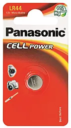 Батарейки Panasonic 1154 (357) (303) (LR44) (AG13) 1шт (LR-44EL/1B)