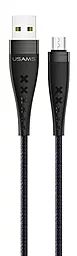 Кабель Usams U11 USB-A - micro USB 10w 1.2м cable Black - фото Кабель Usams U11 USB-A - micro USB 10w 1.2м cable Black