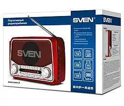 Радіоприймач Sven SRP-525 Red - мініатюра 8