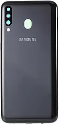 Задня кришка корпусу Samsung Galaxy M30 2019 M305  зі склом камери Original Black
