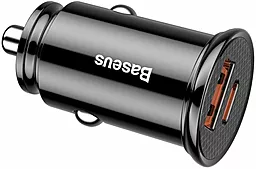 Автомобільний зарядний пристрій з швидкою зарядкою Baseus Circular Plastic 30W PPS USB-A-C Black (CCALL-YS01) - мініатюра 3