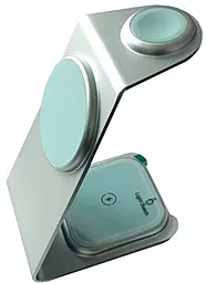 Беспроводная док-станция EasyLife M01 3-in-1 15w wireless charger blue - фото Беспроводная док-станция EasyLife M01 3-in-1 15w wireless charger blue
