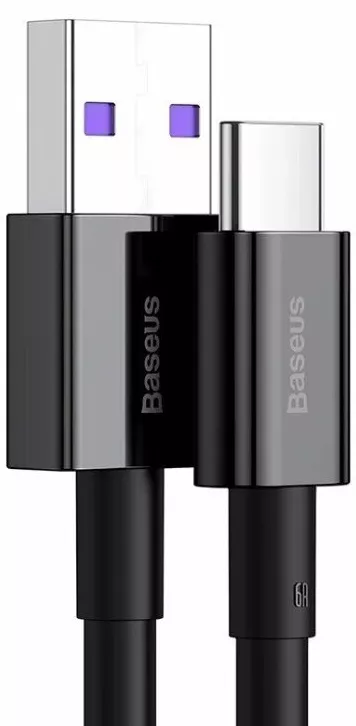 Кабель USB Baseus Superior Series Fast Charging 66W USB Type-C Cable Black (CATYS-01) - фото 2