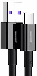 USB Кабель Baseus Superior Series Fast Charging 66w 6a USB Type-C cable black (CATYS-01) - мініатюра 2