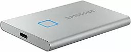 Накопичувач SSD Samsung Portable T7 TOUCH 500 GB (MU-PC500S/WW) Silver - мініатюра 4