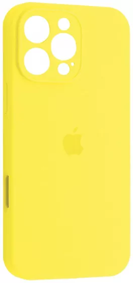 Чехол Silicone Case Full Camera для Apple iPhone 16 Pro Yellow - фото 1