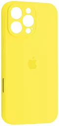 {"ru": "Чехол", "uk": "Чохол"} Silicone Case Full Camera для Apple iPhone 16 Pro Yellow
