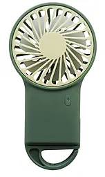 Портативный вентилятор NICHOSI Y-17 800mAh Green - фото Портативный вентилятор NICHOSI Y-17 800mAh Green