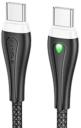 Кабель Borofone BX100 Advantage USB Type-C - Type-C 60w 3a 1м PD cable Black