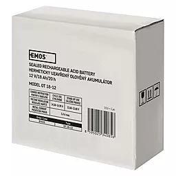 Акумуляторна батарея Emos 12V 18Ah L1 AGM (B9655) - мініатюра 6