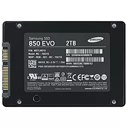 SSD Накопитель Samsung 850 EVO 2 TB (MZ-75E2T0BW) - миниатюра 4