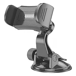Держатель Borofone BH89 Enlighten clip car holder(center console) Black - фото Держатель Borofone BH89 Enlighten clip car holder(center console) Black