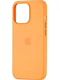 Чехол Silicone Case Full with MagSafe and SplashScreen для Apple iPhone 13 Pro  Marigold