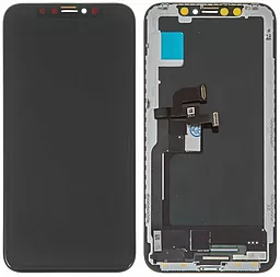 Дисплей Apple iPhone X с тачскрином и рамкой, донор, Black