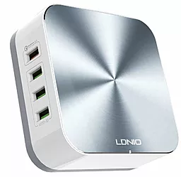 Мережевий зарядний пристрій з швидкою зарядкою LDNio A8101 Desktop Charger 8USB 10A White - мініатюра 4