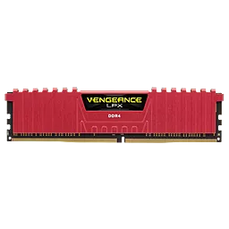 Оперативная память Corsair DIMM 16Gb KIT(2x8Gb) DDR4 PC3200 Vengeance LPX Red (CMK16GX4M2B3200C16R) - миниатюра 3