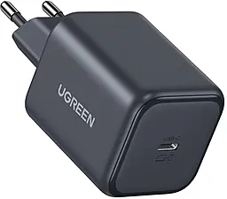 Сетевое зарядное устройство Ugreen X524 45w GaN PD USB-C fast charger Black (65052) - фото Сетевое зарядное устройство Ugreen X524 45w GaN PD USB-C fast charger Black (65052)