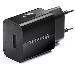 Сетевое зарядное устройство REAL-EL CH-110 1a home charger black (EL123160013)