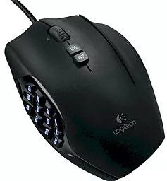 Компьютерная мышка Logitech G600 MMO Gaming Mouse Black (910-003623, 910-002864) - фото Компьютерная мышка Logitech G600 MMO Gaming Mouse Black (910-003623, 910-002864)