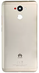 Задняя крышка корпуса Huawei Y7 Prime (TRT-L21A) 2017 Original Gold - фото Задняя крышка корпуса Huawei Y7 Prime (TRT-L21A) 2017 Original Gold