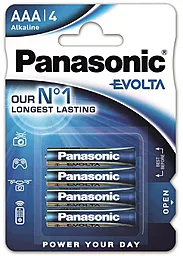 Батарейки Panasonic AAA (R03) Evolta 4шт (LR03EGE/4BP) - фото Батарейки Panasonic AAA (R03) Evolta 4шт (LR03EGE/4BP)