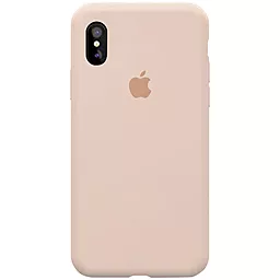 Чехол Silicone Case Full для Apple iPhone XS Max  Pink Sand