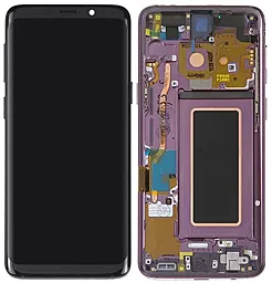 Дисплей Samsung Galaxy S9 G960 с тачскрином и рамкой, (OLED), Purple