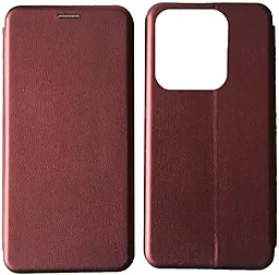 Чохол-книжка Level для Xiaomi Redmi Note 13 4G Marsala