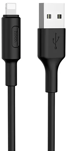 Кабель Hoco X25 Soarer Сharging USB-A - Lightning 10w 1м cable Black - фото 1