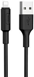 Кабель USB Hoco X25 Soarer Сharging Lightning Cable Black
